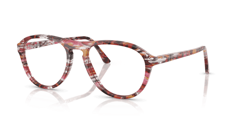 Persol LYNN PO3371V in Cyclamen/Khaki / Clear (1220) - Alternate View