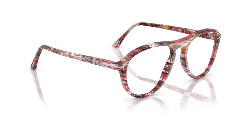 Persol LYNN PO3371V in Cyclamen/Khaki / Clear (1220) - Alternate View