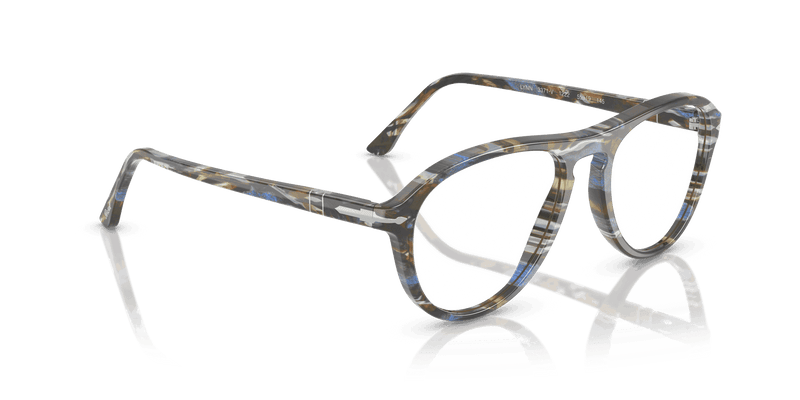 Persol LYNN PO3371V in Frost Grey/Nautical Blue / Clear (1222) - Alternate View