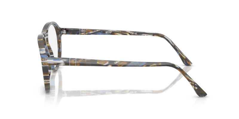 Persol LYNN PO3371V in Frost Grey/Nautical Blue / Clear (1222) - Alternate View