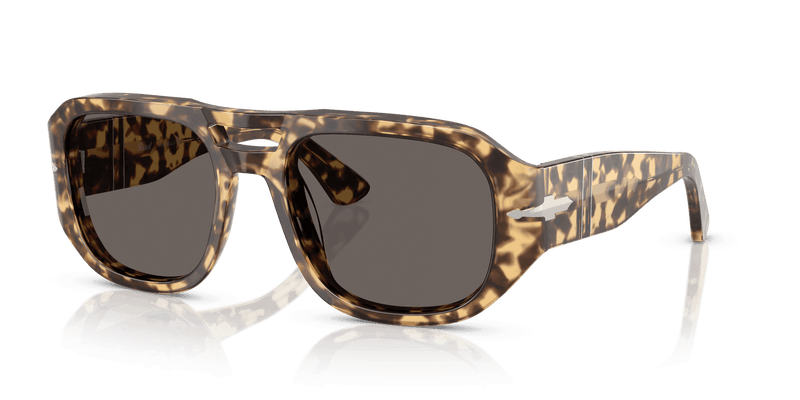 Persol VINCENT PO3373S in Brown/Beige Tortoise / Dark Grey (1056B1) - Front View