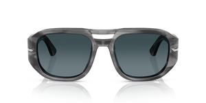 Striped Grey / Light Blue Gradient Dark Blue (1192S3)
