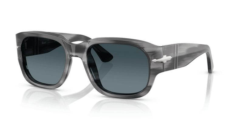 Persol PO3380S in Striped Grey / Light Blue Gradient Dark Blue (1192S3) - Alternate View