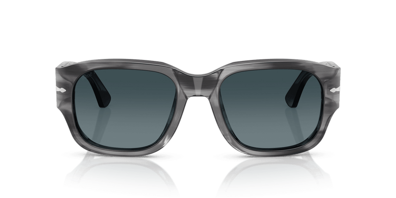 Persol PO3380S in Striped Grey / Light Blue Gradient Dark Blue (1192S3) - Alternate View