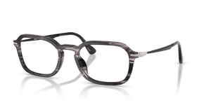 Striped Black & Grey / Clear