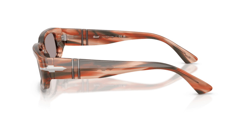 Persol MEL PO3385S in Striped Red & Green / Violet (123353) - Temple Detail