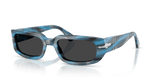 Striped Blue And Grey / Polar Black (123448)