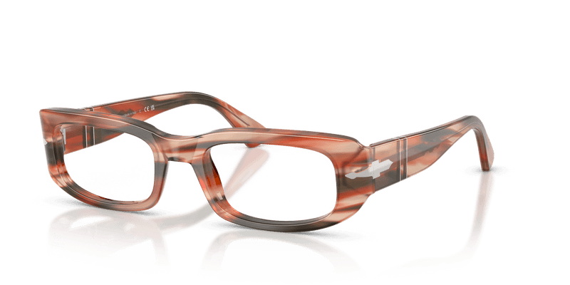 Persol PO3388V in Striped Red & Green / Clear - Alternate View