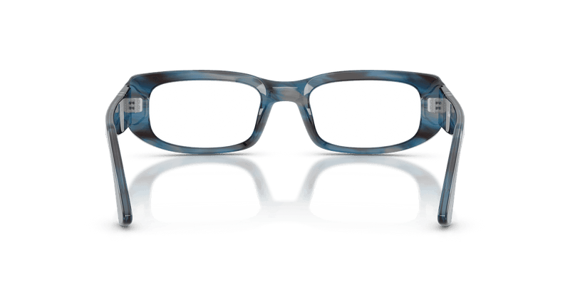 Persol PO3388V in Striped Blue And Grey / Clear - Alternate View