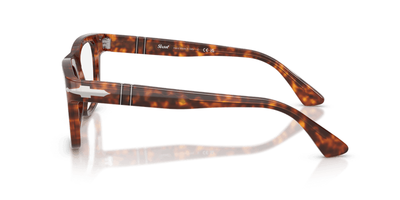 Persol CECIL PO3389V in Havana / Clear (24) - Temple Detail