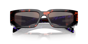Abstract Orange / Dark Grey Mirror Blue/Red (06V40E)