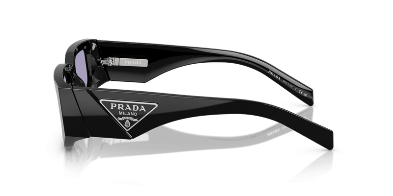 Prada PR 09ZS in Black / Violet (16K01O) - Temple Detail