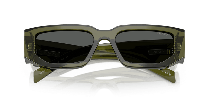 Prada PR 09ZS in Transparent Military Green / Dark Grey (25A40L) - Alternate View