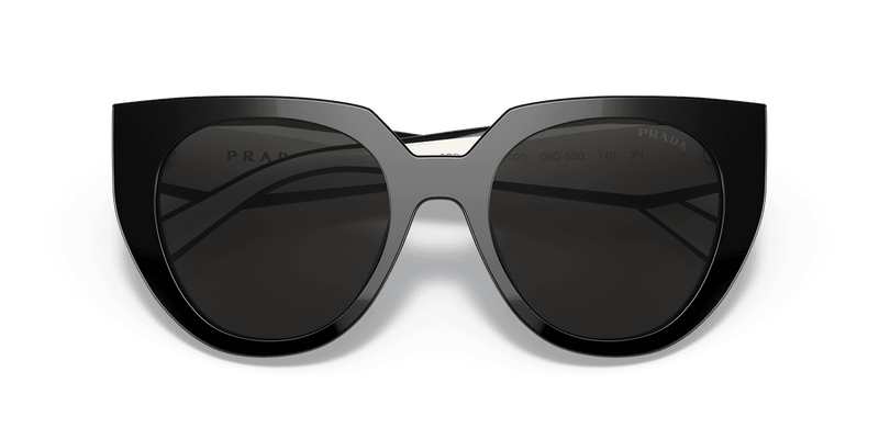 Prada PR 14WS in Black/Talc / Dark Grey (09Q5S0) - Side View