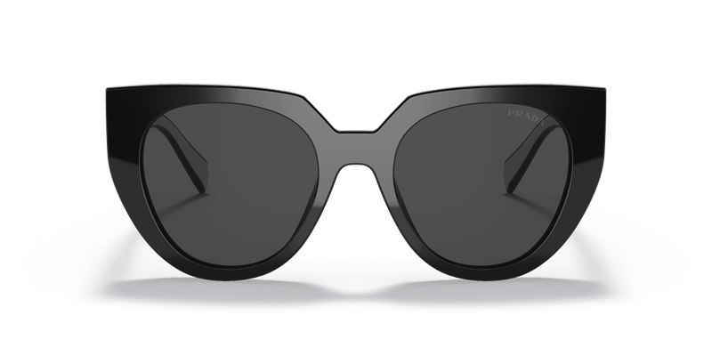 Prada PR 14WS in Black/Talc / Dark Grey (09Q5S0) - Back View