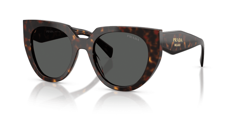 Prada PR 14WS in Root Tortoise / Dark Grey (17N40L) - Front View