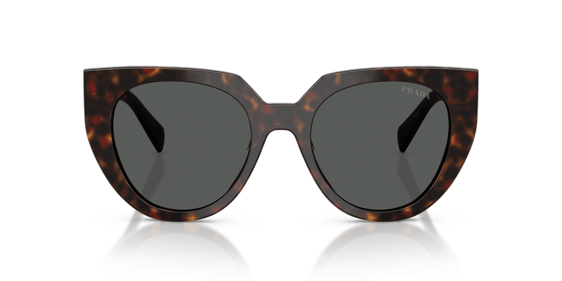Prada PR 14WS in Root Tortoise / Dark Grey (17N40L) - Front View
