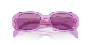 Transparent Amethyst / Dark Violet Mirror Silver Int (13R07Q)