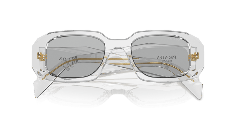 Prada PR 17WS in Transparent Grey / Light Grey (12R30B) - Front View