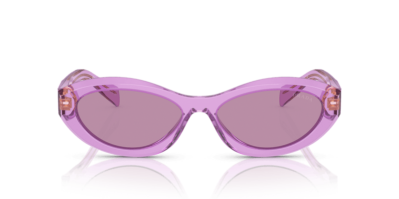 Prada PR 26ZS in Transparent Amethyst / Dark Violet Mirror Silver Int (13R07Q) - Alternate View