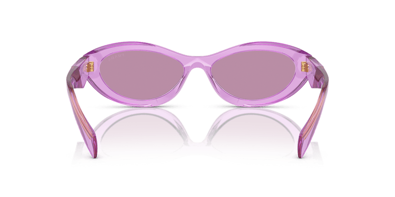 Prada PR 26ZS in Transparent Amethyst / Dark Violet Mirror Silver Int (13R07Q) - Alternate View