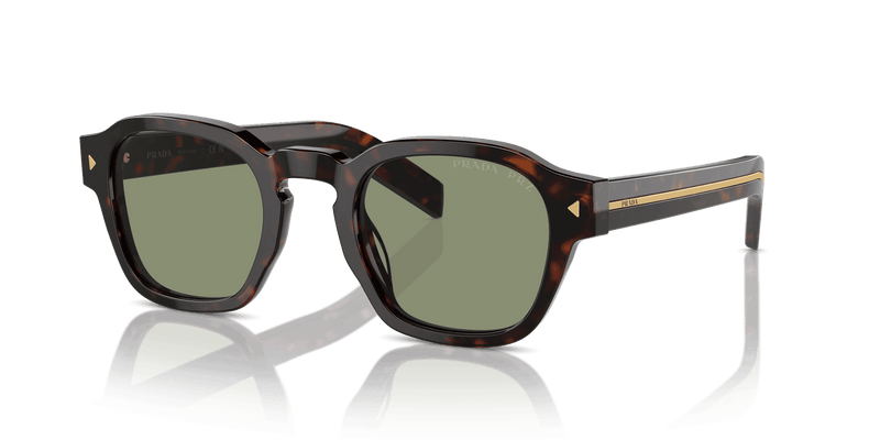 Prada PR A16S in Radica Tortoise / Polarized Green (17N20G) - Alternate View