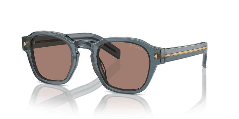 Prada PR A16S in Transparent Ocean / Brown Mirror Internal Grey (17T05D) - Alternate View