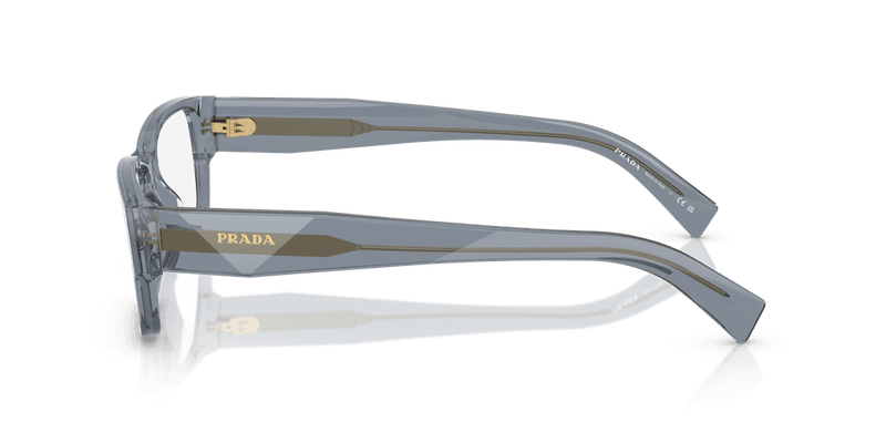 Prada PR B09V in Transparent Ocean (17T1O1) - Temple Detail