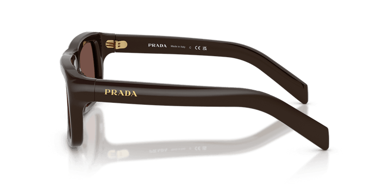 Prada PR D11S in Cigar / Black Chocolate (27I90W) - Temple Detail