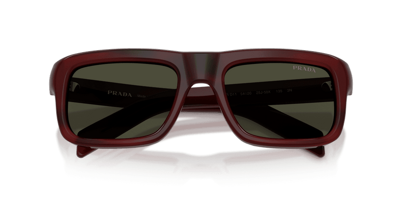 Prada PR D11S in Pomegranate Tortoise / Dark Green (25J50X) - Alternate View