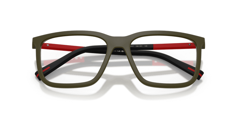 Prada Linea Rossa PS 01SV in Matte Green (15X1O1) - Side View