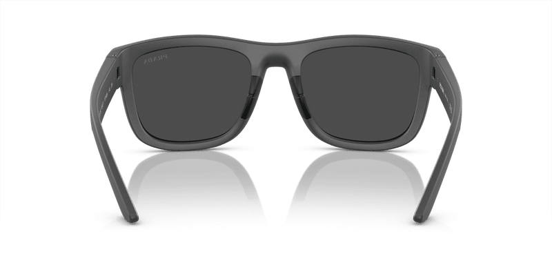 Prada Linea Rossa PS 01ZS in Matte Grey Metal / Grey Mirror Silver (15P60A) - Front View