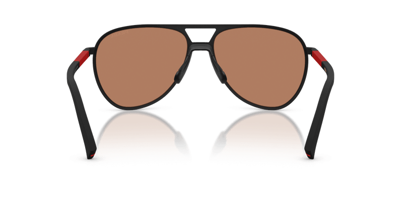 Prada Linea Rossa PS 53ZS in Black Rubbered / Brown (DG020D) - Alternate View