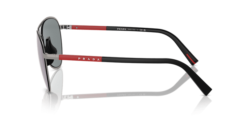 Prada Linea Rossa PS 53ZS in Gunmetal / Dark Blue Mirror Violet (5AV10J) - Alternate View