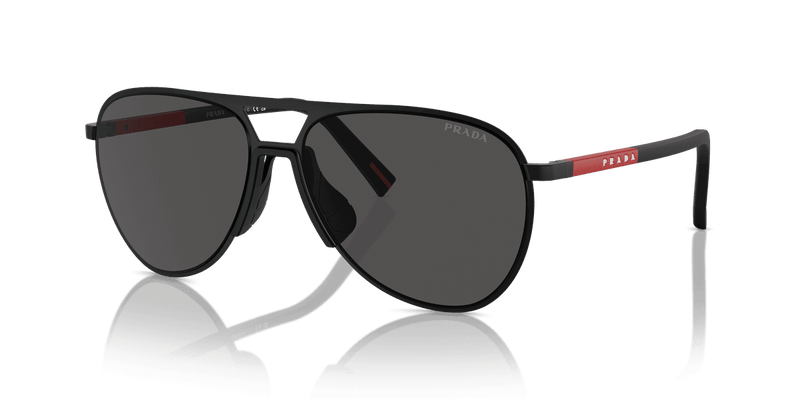 Prada Linea Rossa PS 53ZS in Matte Black / Dark Grey (1BO06F) - Alternate View