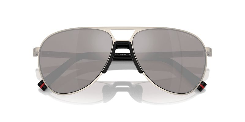Prada Linea Rossa PS 53ZS in Matte Champagne / Purple Brown Mirror Silver (18X80I) - Alternate View