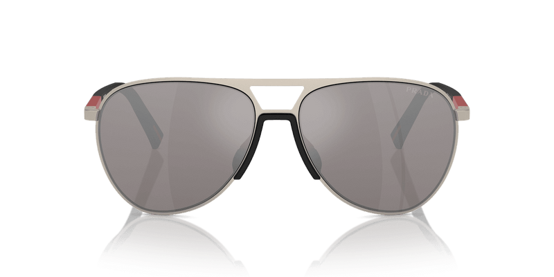 Prada Linea Rossa PS 53ZS in Matte Champagne / Purple Brown Mirror Silver (18X80I) - Alternate View