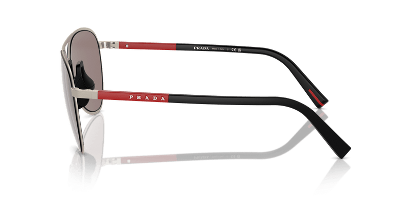 Prada Linea Rossa PS 53ZS in Matte Champagne / Purple Brown Mirror Silver (18X80I) - Alternate View