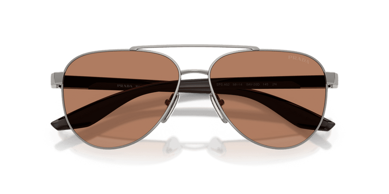 Prada Linea Rossa PS A52S in Gunmetal / Brown (5AV20D) - Alternate View