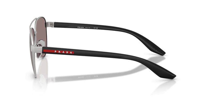 Prada Linea Rossa PS A52S in Matte Grey / Purple Brown Mirror Silver (18X80I) - Alternate View