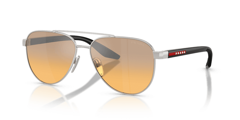 Prada Linea Rossa PS A52S in Silver / Gradient Grey (1BC40Z) - Front View