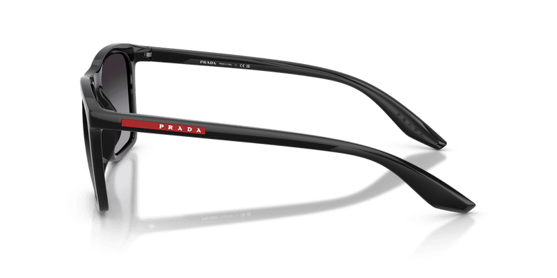 Prada Linea Rossa PS B08S in Black / Grey Gradient (1AB09U) - Temple Detail