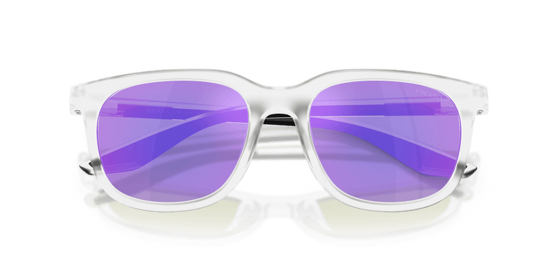 Prada Linea Rossa PS B09SU in Matte Transparent / Violet/Green (14V60Z) - Side View