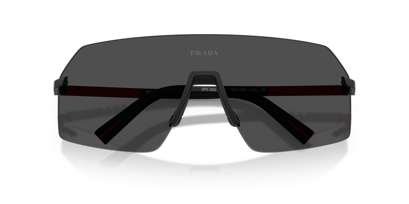 Prada Linea Rossa PS B50S in Black / Dark Grey (1BO06F) - Alternate View