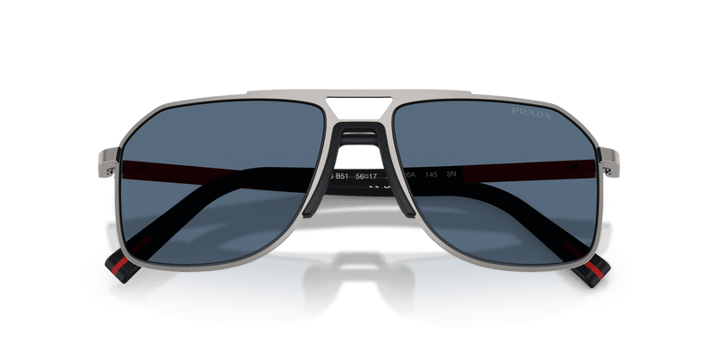 Prada Linea Rossa PS B51S in Gunmetal / Dark Blue (5AV06A) - Alternate View