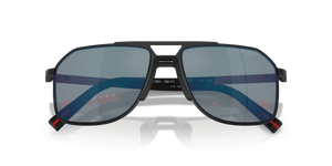 Matte Black / Dark Grey Mirror Blue/Red (1BO08F)