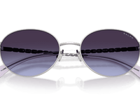 Shiny Silver / Azure Gradient Blue (90014Q)