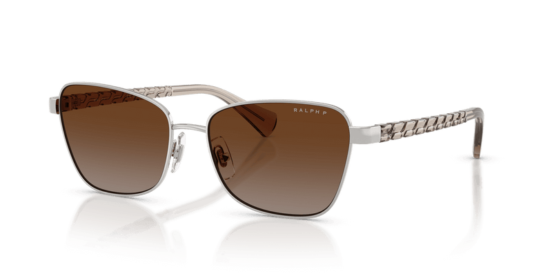 Ralph RA4149 in Shiny Silver / Gradient Brown (9492T5) (9492T5) - Front View