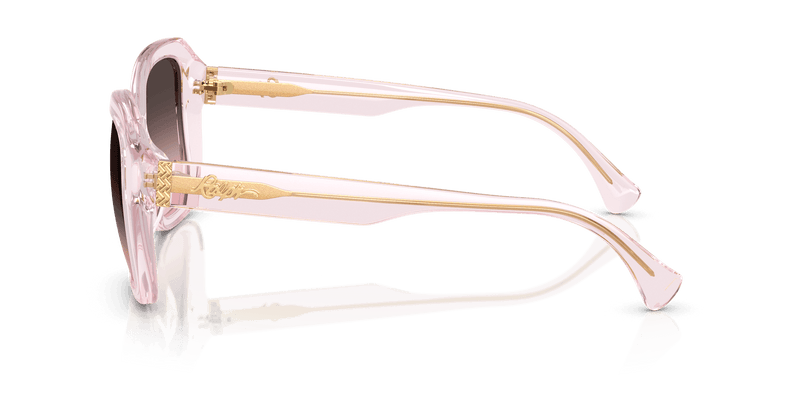 Ralph RA5321U in Transparent Pink / Pink Gradient Grey (629046) - Temple Detail