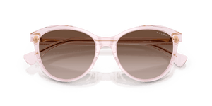 Shiny Transparent Pink / Gradient Brown (604313)